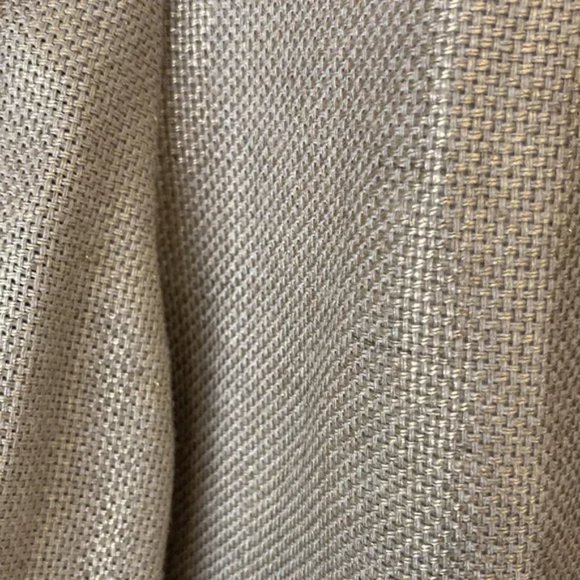 COPY - CHICO'S Linen GOLD SHIMMER BOYFRIEND DUSTER BLAZER 2 (L)  Fits like an XL - Picture 11 of 11